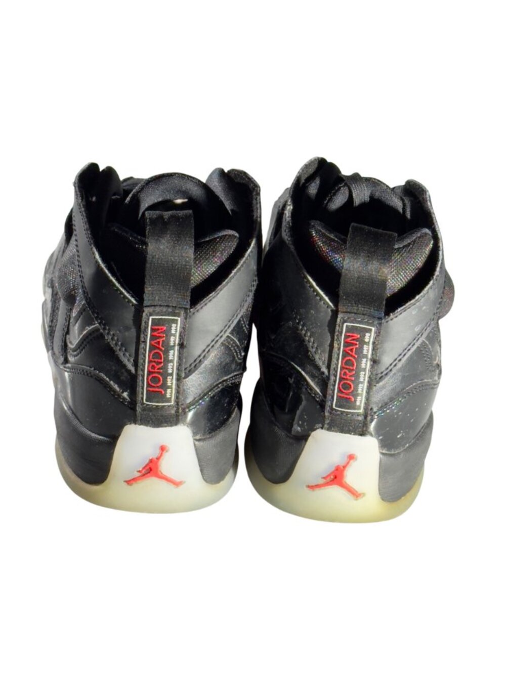 JORDAN Jumpman Two Trey Black Sneakers Retro Athletic Shoes Youth Size 6.5Y - Picture 4 of 10